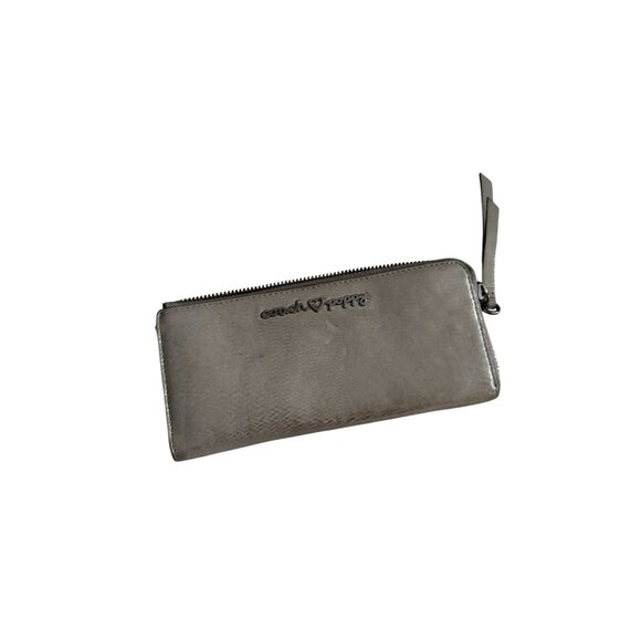 COACH Poppy Greige Leather Zip Limited Edition Wallet - Picture 7 of 7